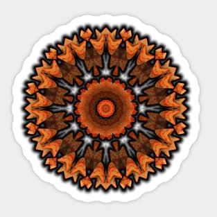 Fall Fractal Pattern II Sticker